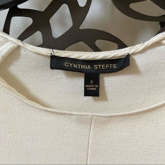 Cynthia Steffe Cap Sleeve Shift Dress in Cream 2 - Picture 5 of 9